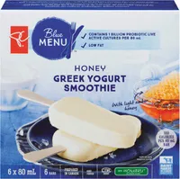 Honey greek yogurt smoothie bars