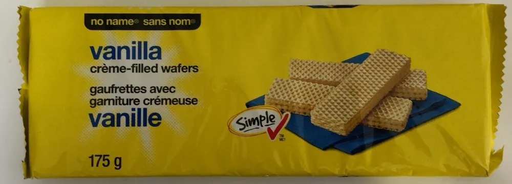 Gaufrettes avec garniture crémeuse - Vanille