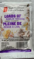 Loads of garlic Caesar dressing
