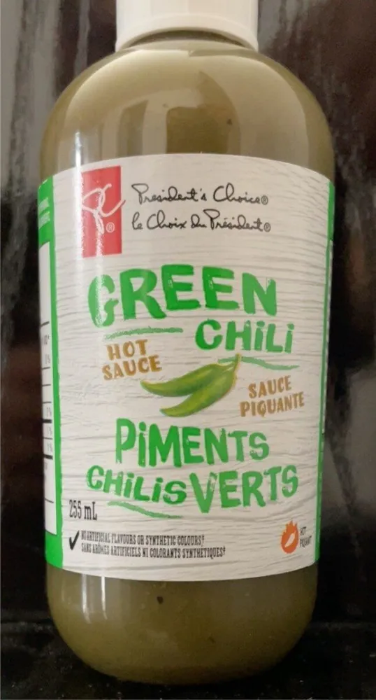 Sauce piquante piments chilis verts