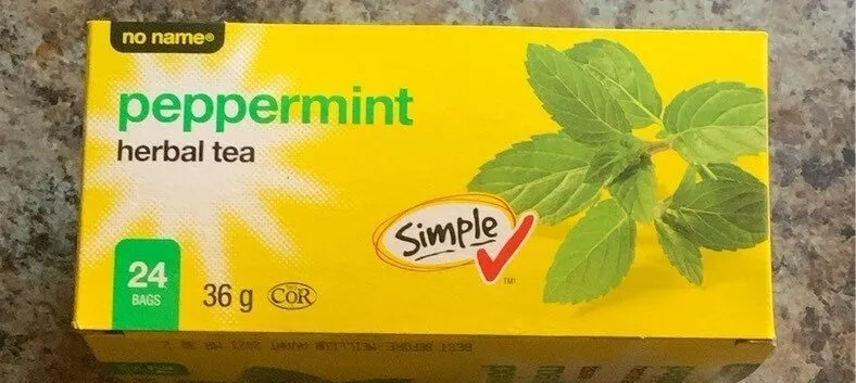 Peppermint herbal tea