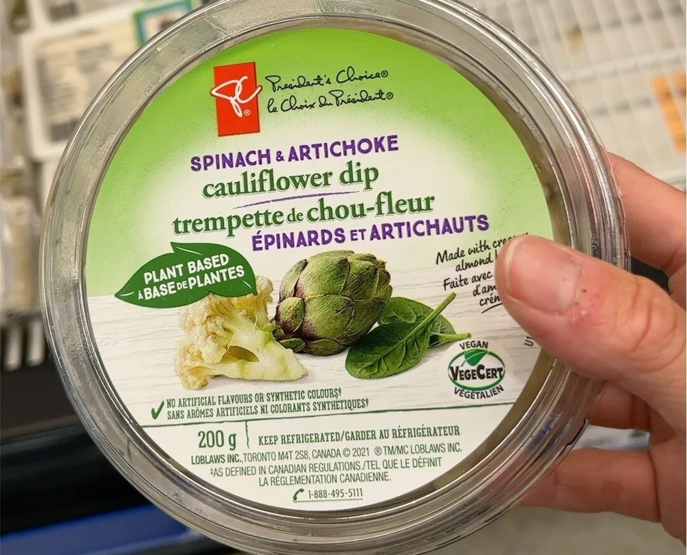 Trempette de chou-fleur epinards et artichauts