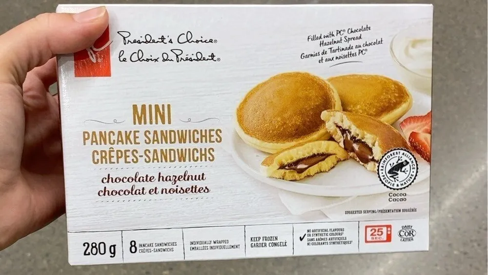 Mini pancake sandwiches