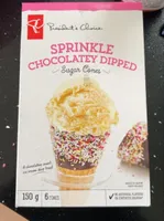 Sprinkle Chocolately Dipped Sugar Cones