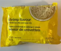 Shrimp flavoured oriental noodles and soup mix