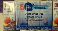 Cherry Peach fruit juice beverage