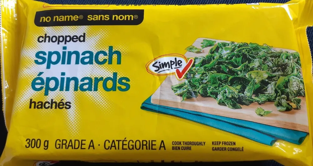 chopped spinach