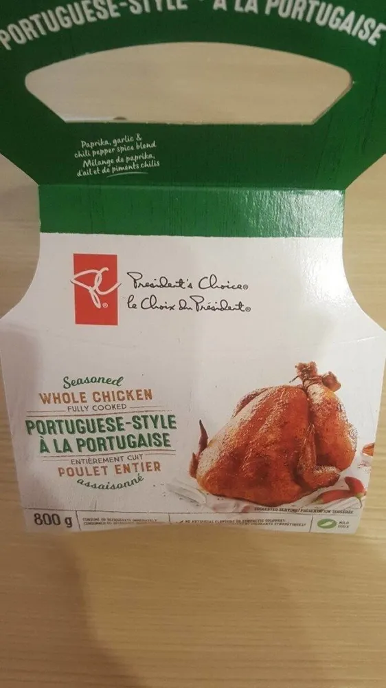 Poulet entier cuit à la portugaise