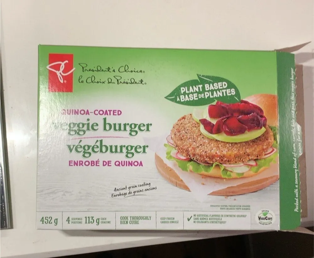 Végéburger enrobé de quinoa