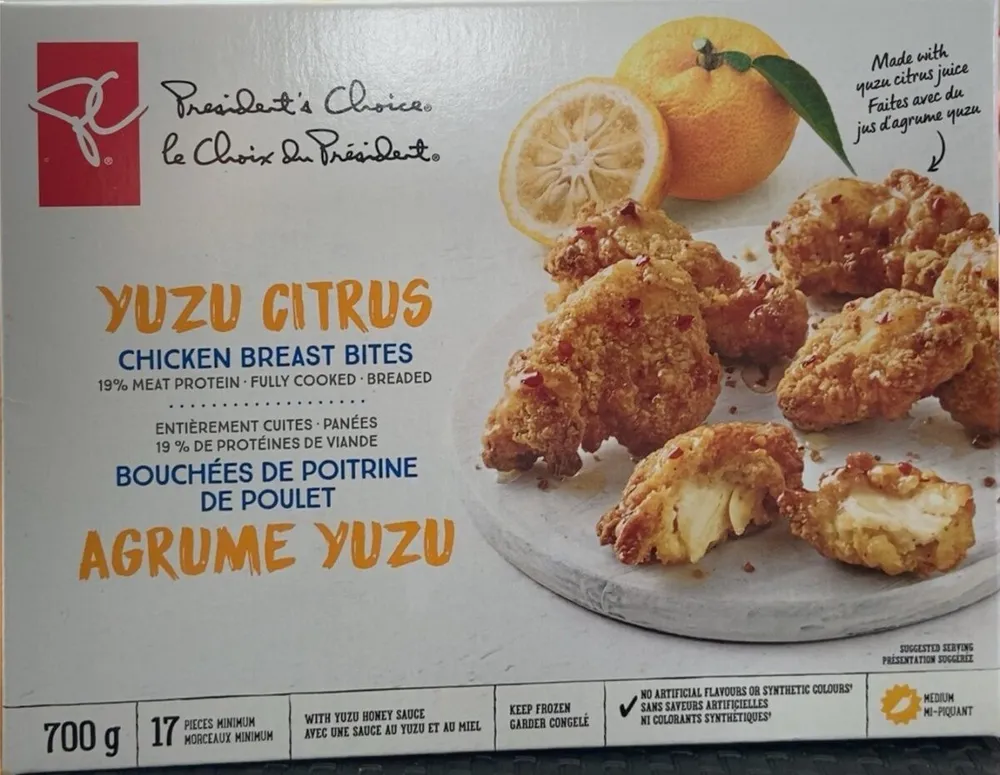 Bouchees de poitrine poulet agrume yuzu
