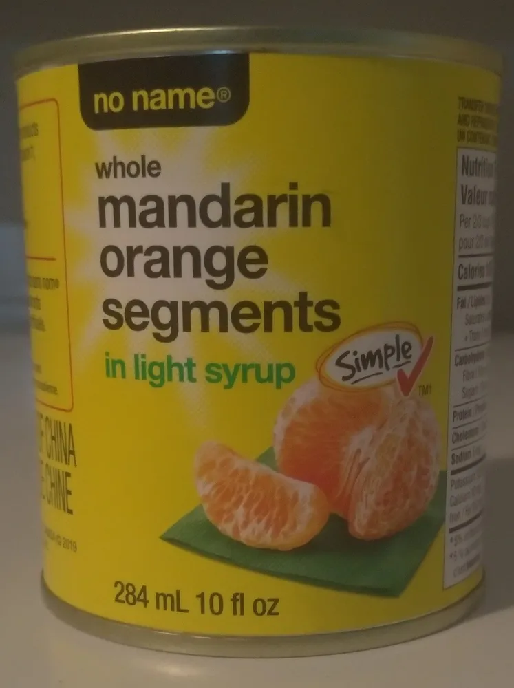 Whole Mandarin Orange Segments in Light Syrup