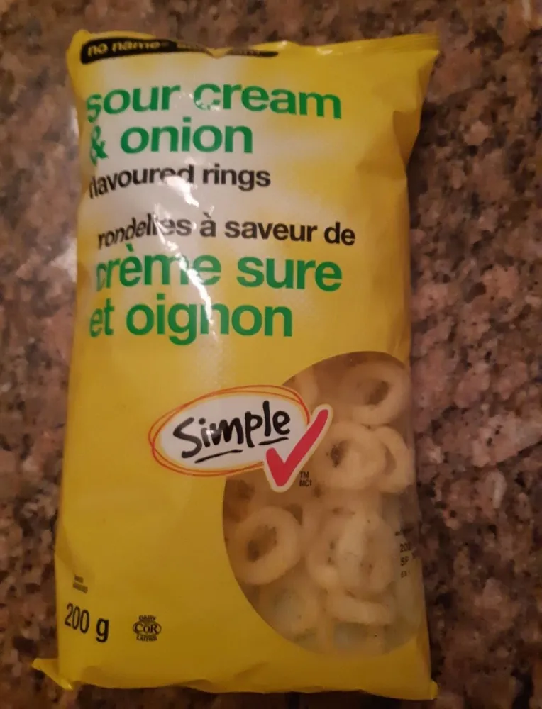 sour cream & onion flavour rings