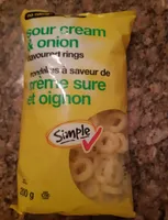 sour cream & onion flavour rings