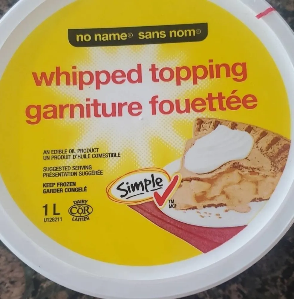 Whipped topping