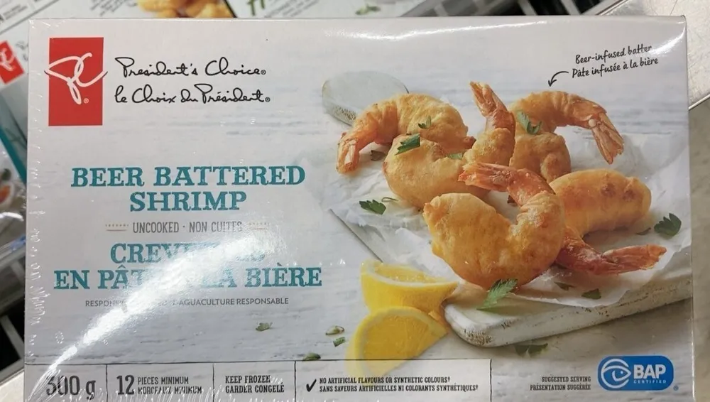 Crevettes en pate à la bière