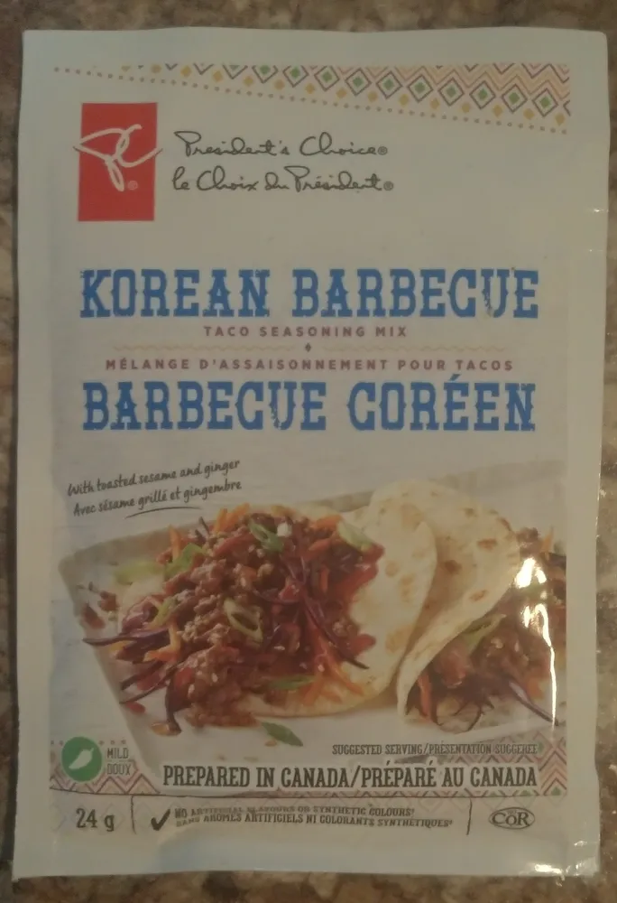 Korean Barbecue Taco Seasoning Mix