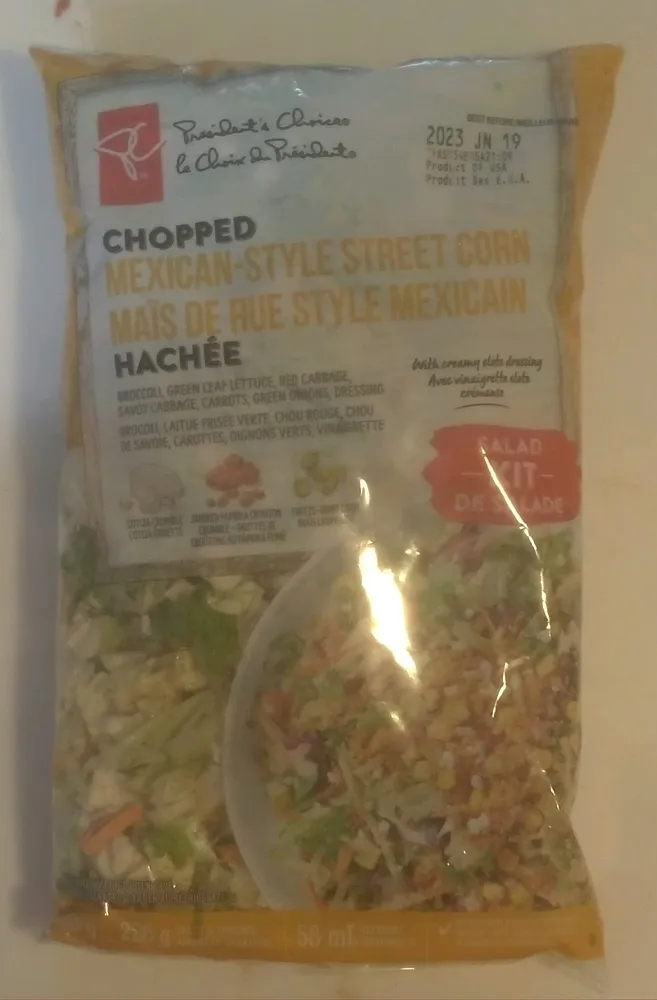 Chopped mexican style street corn salad