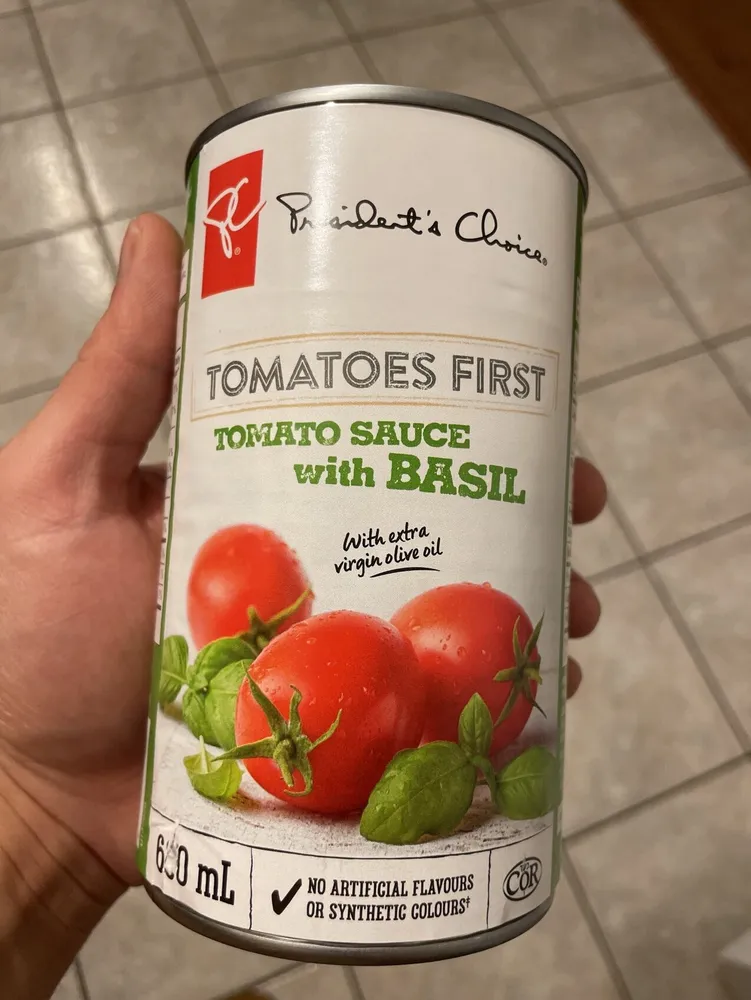 Tomatoes first tomato sauce with basil