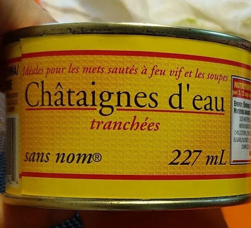 Châtaignes d'eau
