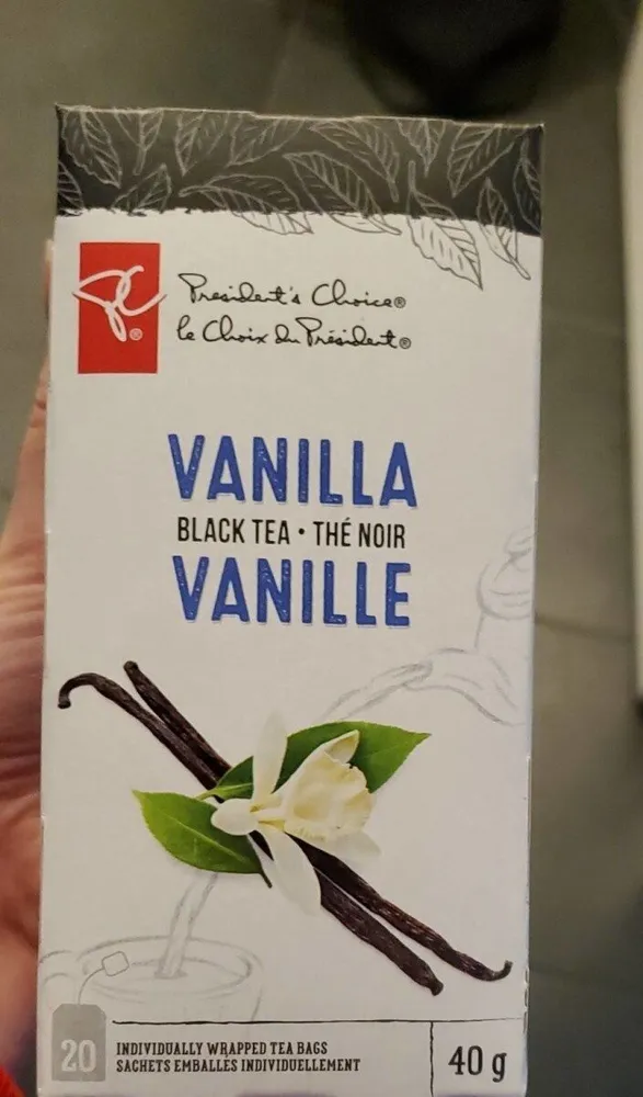 Thé noir à la vanille