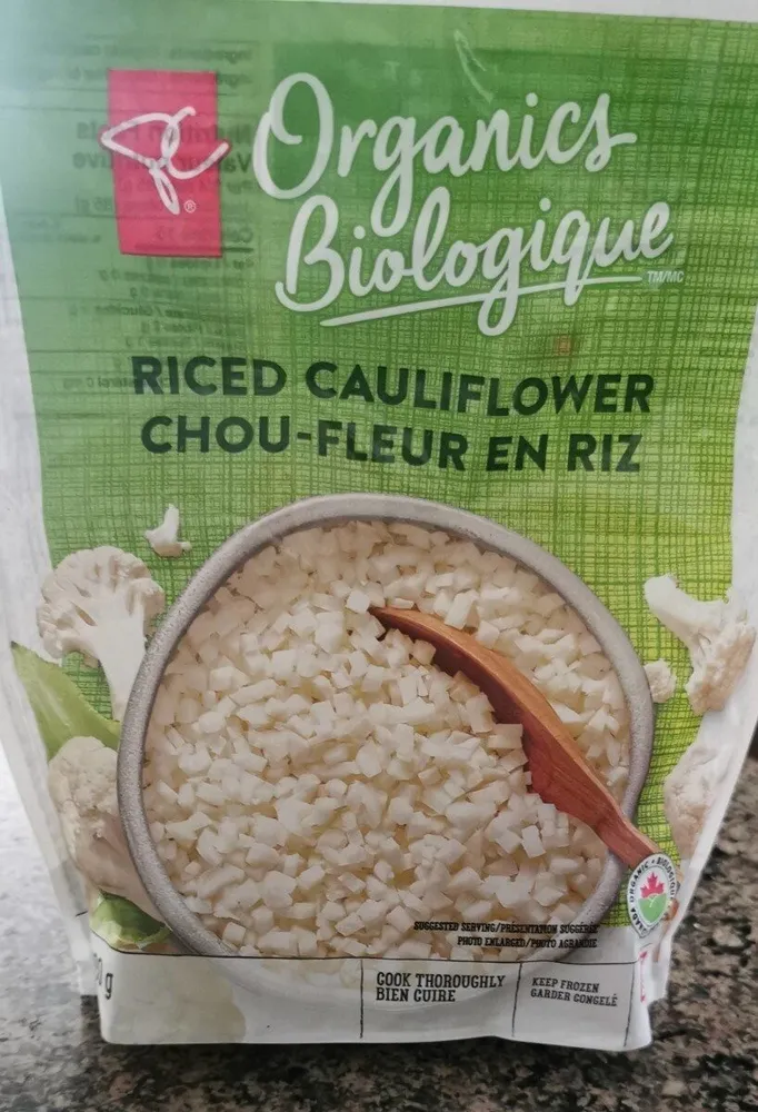 Organics riced cauliflower