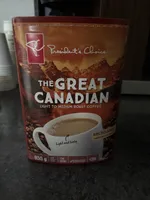 The Great Canadian light to medium rost coffee