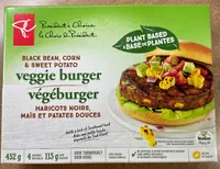 Black Bean, Corn & Sweet Potato Veggie Burgers