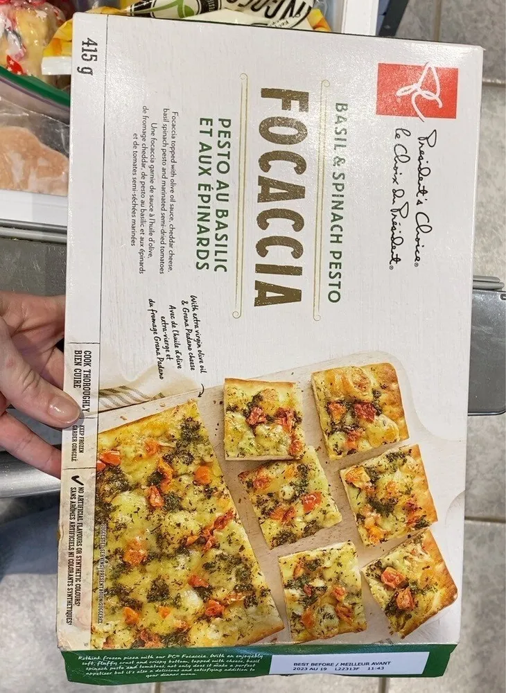 PC Basil and Spinach Pesto Focaccia
