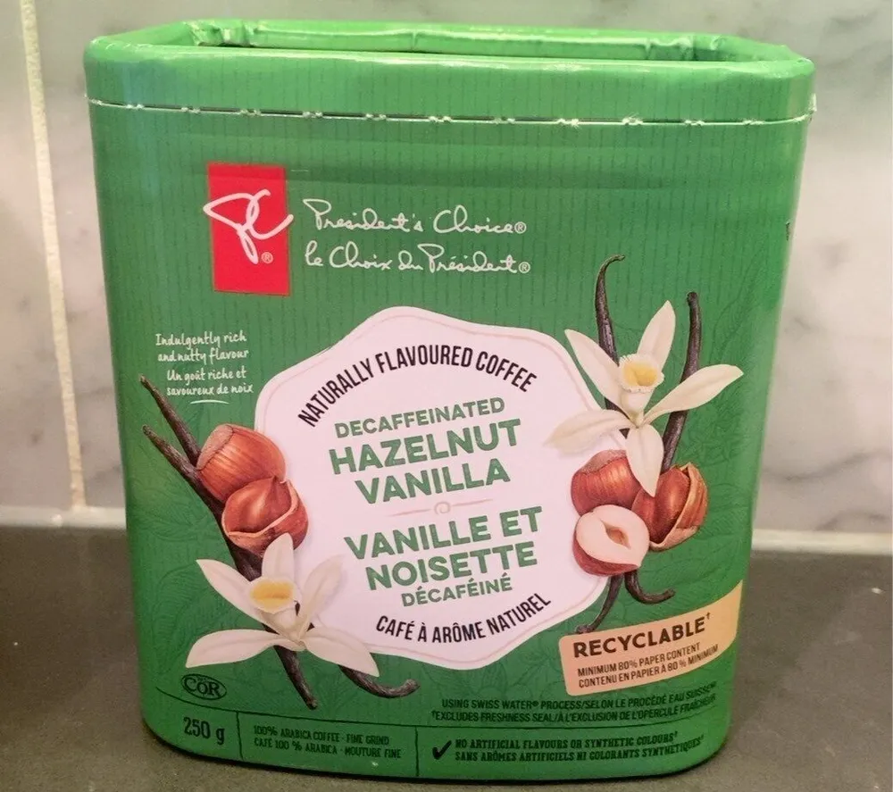 Decaffeinated Hazelnut Vanilla