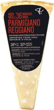 Aged months parmigiano reggiano