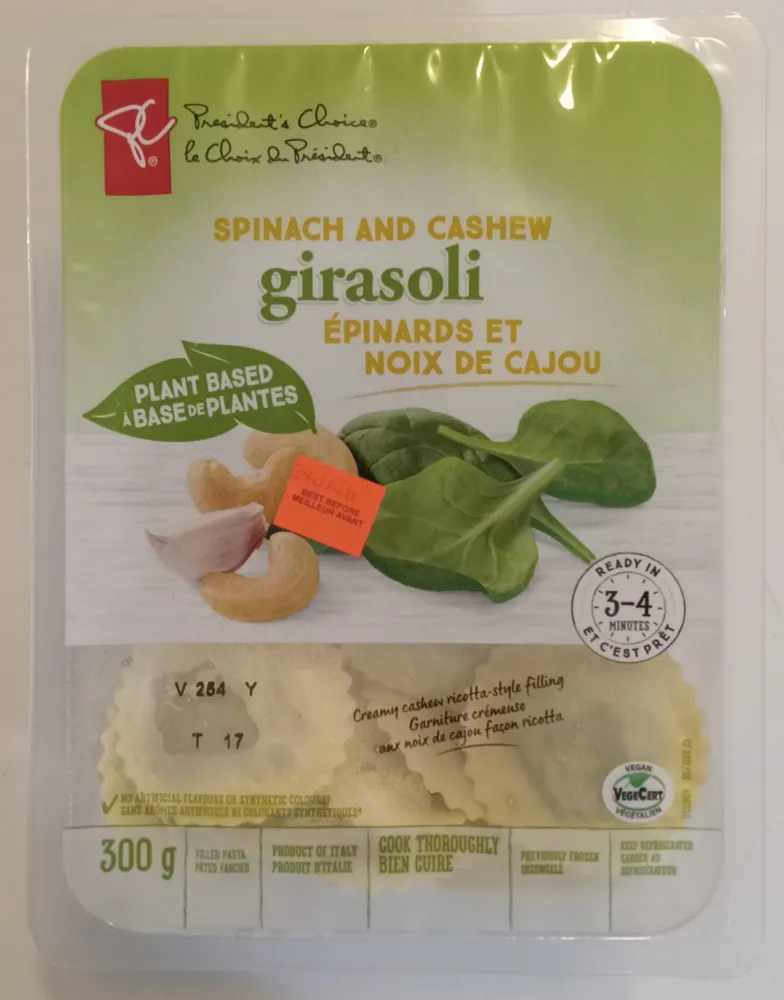 Spinach and Cashew Girasoli