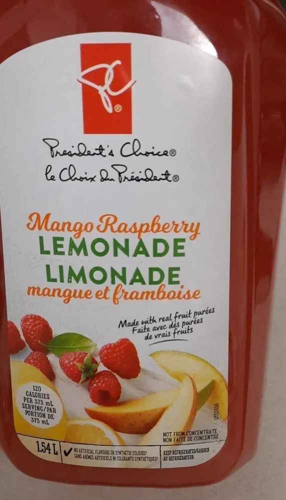 Mango Raspberry Lemonade