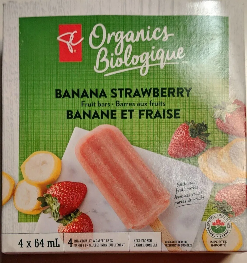 Barres au fruit banane fraise