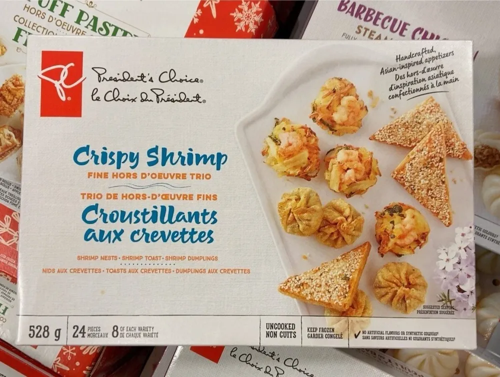 Croustillantes aux crevettes