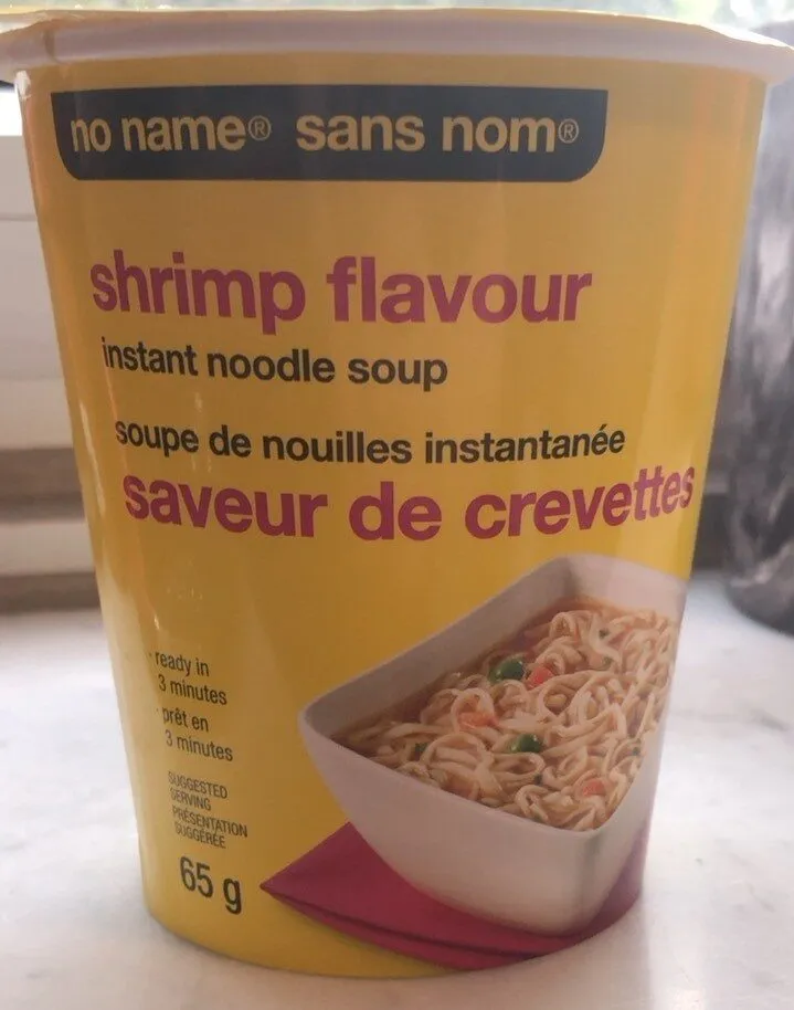 Instant noodle soup shrimp flavour