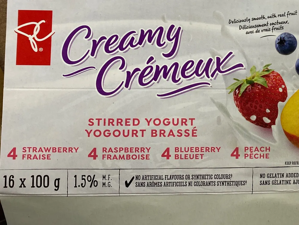 Stirred Yogurt, Creamy