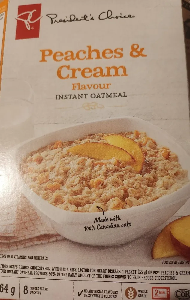 Peaches And Cream Oatmeal