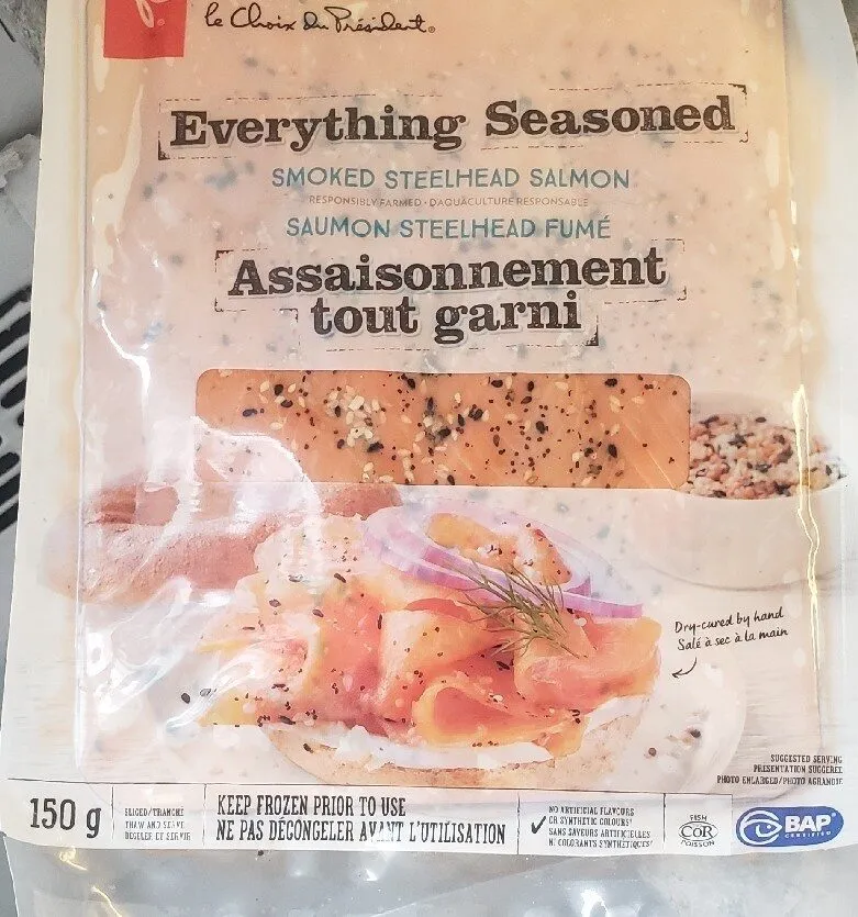 Everything Seasoned Smoked Steelhead Salmon
