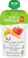Banana apple & carrot strained baby food