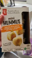 Mini hummus chickpea dip and spread