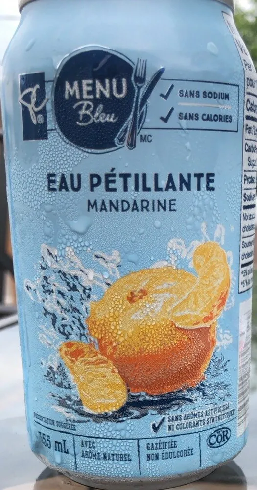 Eau petillante mandarine PC