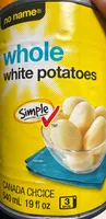 Whole white potatoes