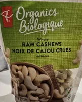 Organic Whole Raw Cashews