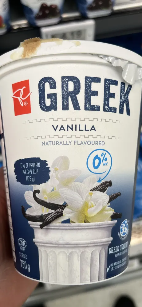Vanilla Greek Yogurt