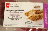 Breaded chicken breast fillets