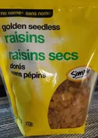 Raisins secs dorés sans pépins