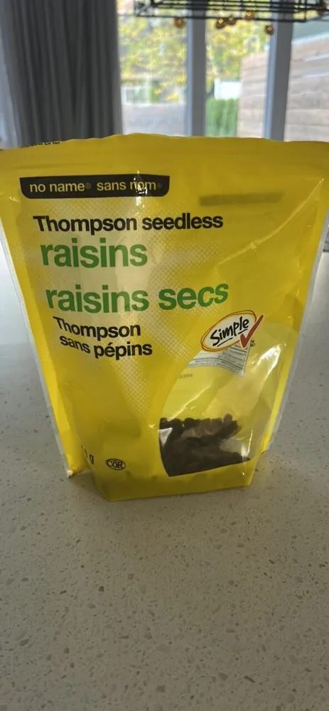 Thompson seedless raisins