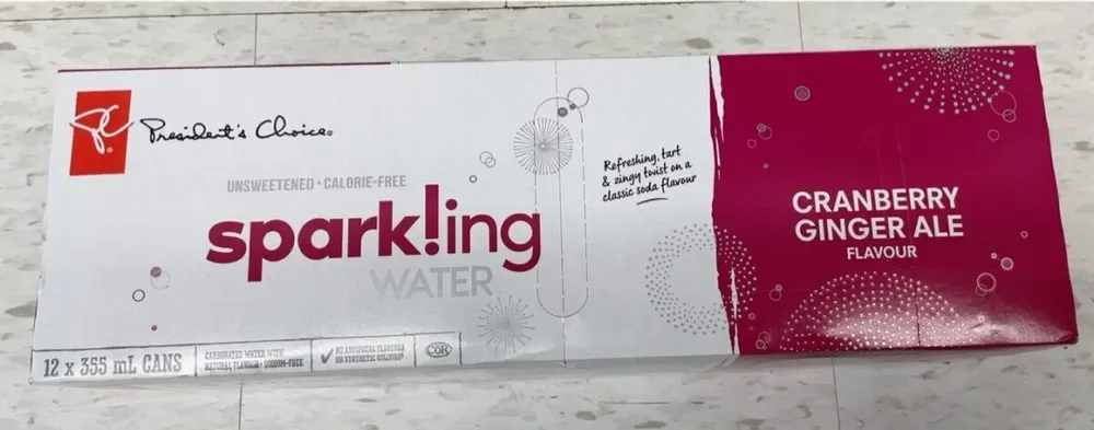 Cranberry Gingerale Sparkling Water