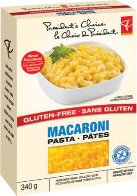 Gluten-free macaroni pasta