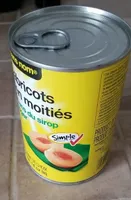 Abricots en moitié dans du sirop leger